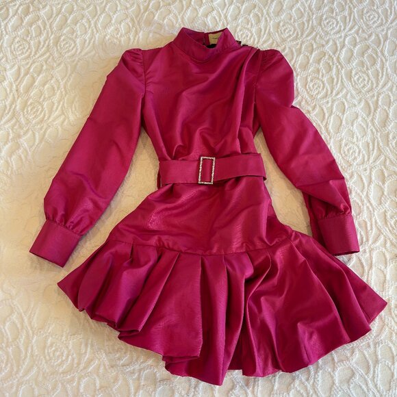 Fuchsia Pink Giuseppe Di Morabito Dress Size 38/2 - Picture 1 of 14
